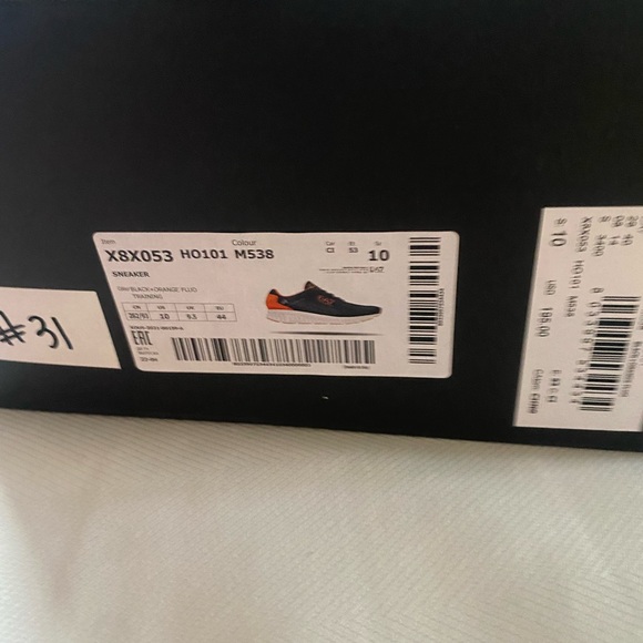 Emporio Armani trainer shoes size 10 - Picture 7 of 7